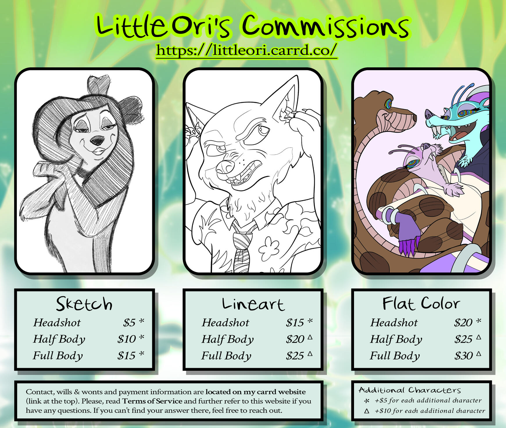 Commission Sheet March 2025